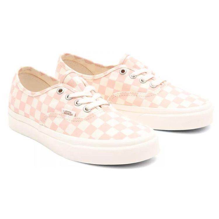 Vans Authentic Eco Theory - Checkerboard Peachy Keen Unisex Sneakers Pink Natural VN0A5HZS9FP