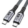 Кабель USB 5.0 Type C на Type C Обеспечивает зеркалирование экрана 16K60Hz Быстрая передача данных 80 Гбит/с Провод для быстрой зарядки 240 Вт