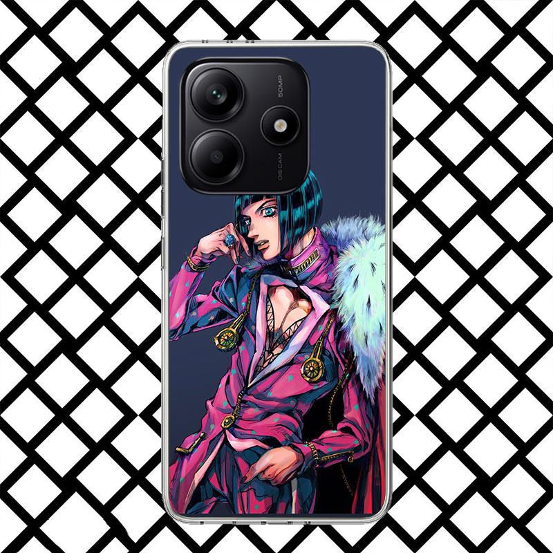 Чехол для телефона JoJo Adventure Бруно Буччеллати для Xiaomi Redmi Note 15 14 14S 13 12 12S 11 Pro Plus 11E 11T 11S 10S 5G Мягкий чехол F
