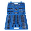 110pcsset M2?M18 Screw Nut Thread Taps Dies With Wrench Handle Heavy Duty Hand Tool Kit