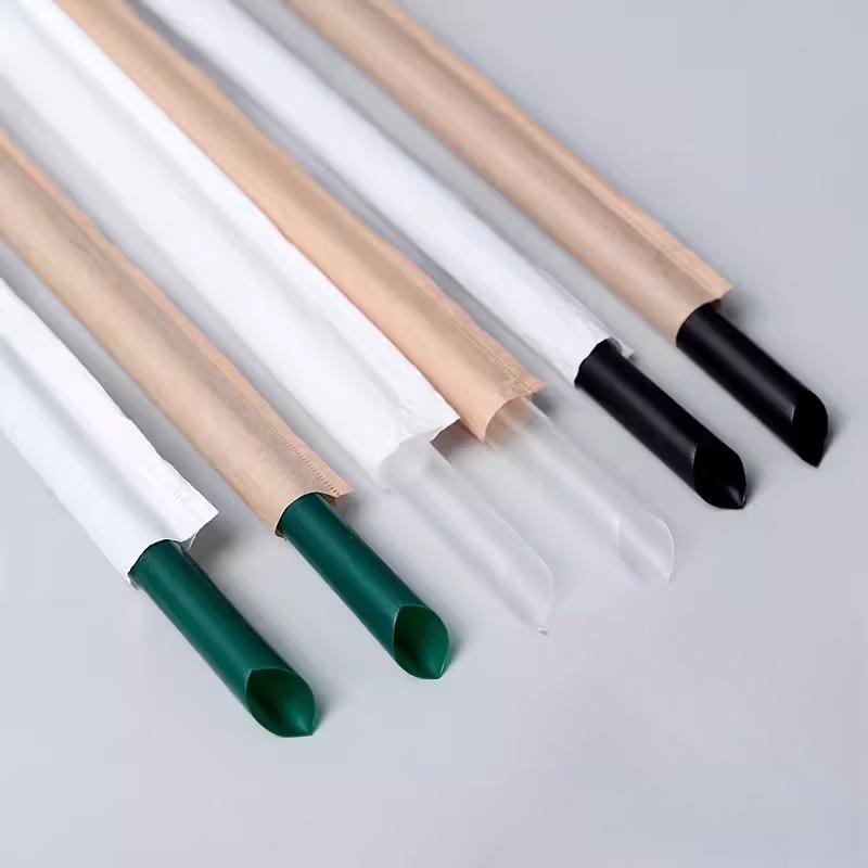Одноразовые соломинки для сока из багассы sugarcane Hantun