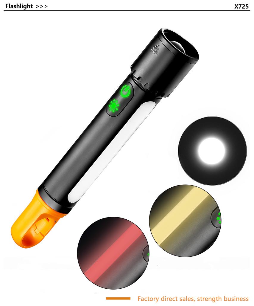 Мощный фонарик 20 Вт 3500 мАч Перезаряжаемый Наружный Кемпинговый Свет 9 Режимов Водонепроницаемый Аварийный Фонарь Портативный Рыболовный Рабочий Фонарь