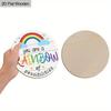 JIT 1pc 2D Flat Pride Day LGBT Love Is Love You Are A Rainbow of Possibilities Pattern Gift Wood Porch Wreath Hanging Print Sign Painting Home