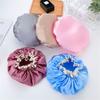 Home Double-layer Waterproof Elastic Shower Cap Sleep Cap Bath Hat Head Hair Cover