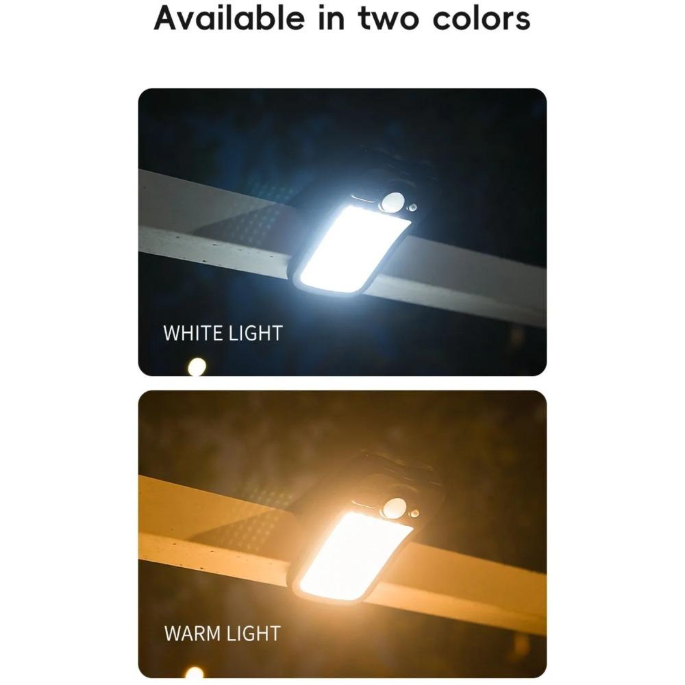 Светодиодный солнечный светильник на прищепке, умный, с датчиком движения, для улицы, для сада, водонепроницаемый, уличный светильник для палатки, гаража, двора, высокой яркости