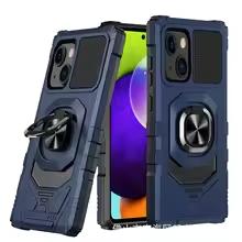 Прочный противоударный чехол-броня для Apple iPhone 11 12 13 14 15 16 17 Pro Max с магнитным держателем-кольцом, полный чехол для телефона Fundas Coque