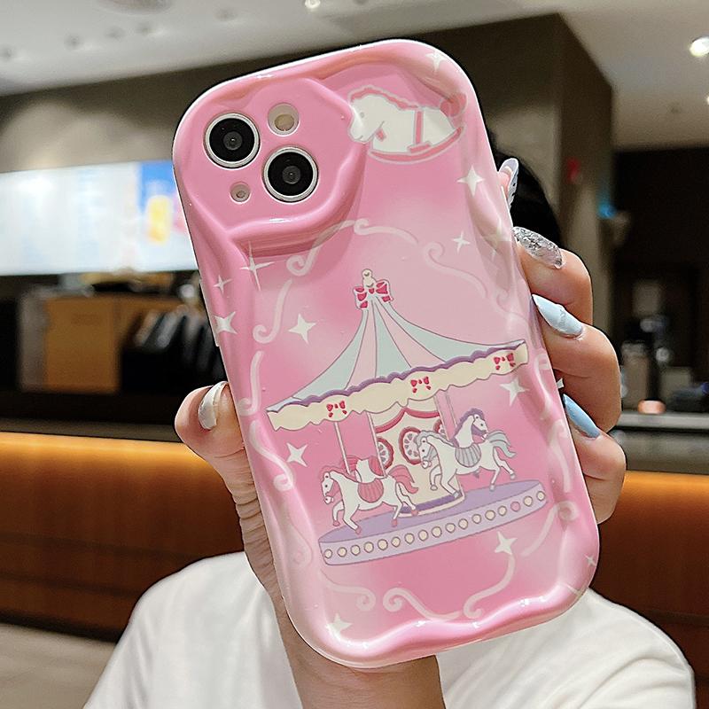 Милый мягкий чехол для телефона Realme C55 C67 Xiaomi 13T Redmi Note 13 Note 12 Samsung A55 S24 Ultra A35 A54 A53 A34 S23 IPhone 15 11 Reno 11 8T