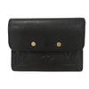 Used 12564 Portefeiulle Pont Neuf Compact M62184 7942 LV Logo Flower Black Monogram Empreinte Noir Unisex from Japan