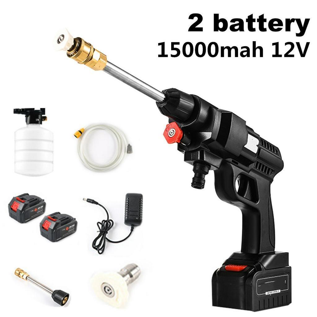 Портативные беспроводные мойки высокого давления для автомобилей, мойка высокого давления, пеногенератор, с 2 аккумуляторами 20000 мАч 12 В 24 В