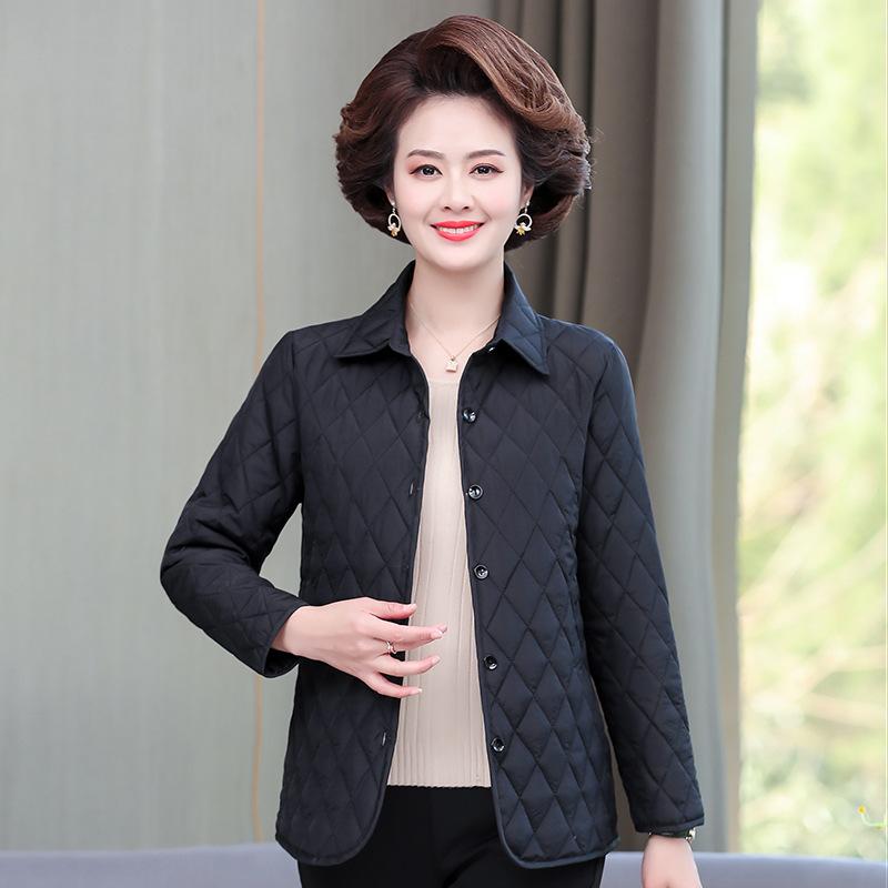 Mother's Light Cotton Padded Coat Spring and Autumn Padded Clothes Loose Padded Jacket
