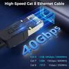 Плоский Ethernet-кабель CAT8 40 Гбит/с 2000 МГц CAT 8 Сетевой Интернет Lan-шнур для ноутбуков Компьютера Роутера RJ45 Кабель в нейлоновой оплетке