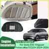 Для Geely EX2 Proton eMas 5 E22H 2024 2025 2026 Автомобильный капот Термозащитная подкладка Звукоизоляционный хлопок для двигателя Изоляционный коврик Покрытие Аксессуар Тепловые экраны 2