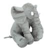 Children Soft Funny Elephant Plush Toy Throw Pillow Home Bedroom Cute Animal Stuffed Toy Decoration Gray 40cm