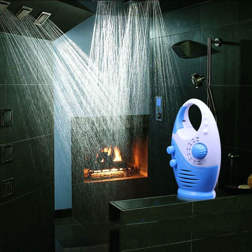 Музыкальное радио AM/FM-радио Встроенный динамик Радио для ванной комнаты Высококачественное радио для душа на открытом воздухе