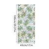Iridescent Window Film Green Leaf Flower Pattern Non-Adhesive Glass Sticker Reusable Privacy Film