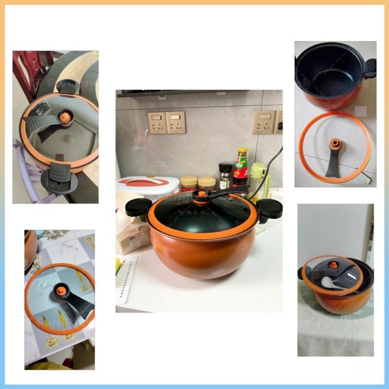 8L Non-Stick Micro Pressure Pot Multifunction Stew Cooking Soup Wok Home Multifunctional Wheat Rice Stone Stew Cooker