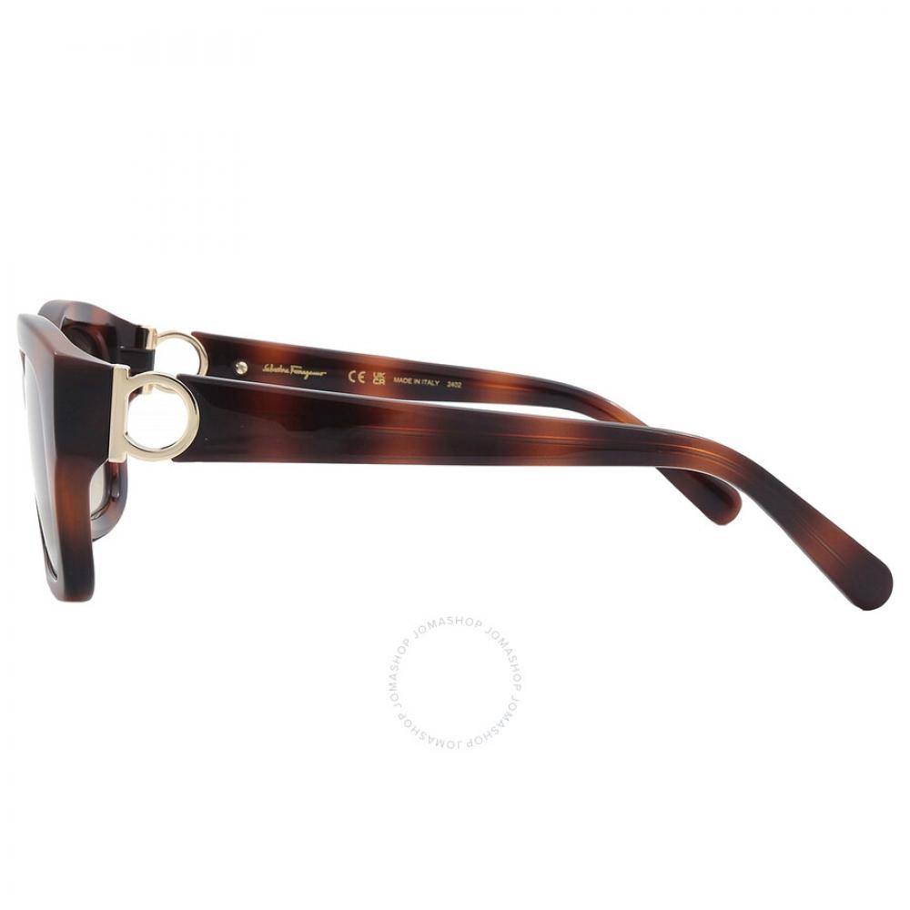 Salvatore Ferragamo Grey Gradient Square Ladies Sunglasses Sf1012s 214 53