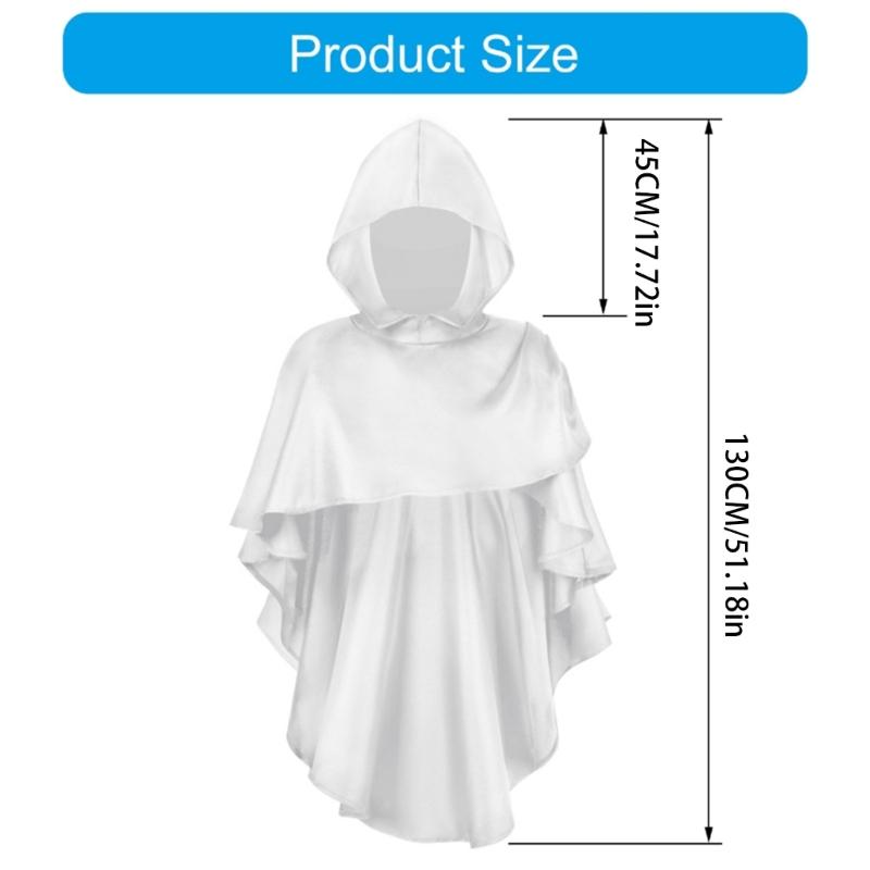 Ренессанс Средневековый Шарф-Капюшон Постапокалиптический Шарф-Накидка Шаманский Капюшон Накидка для Переодевания Косплей Хэллоуин Костюм