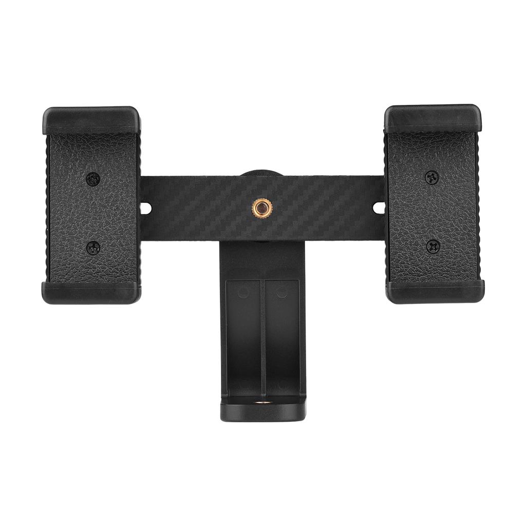 Двойной держатель для телефона, адаптер для крепления на штатив, горизонтальная вертикальная съемка для телефона, селфи, видео в прямом эфире