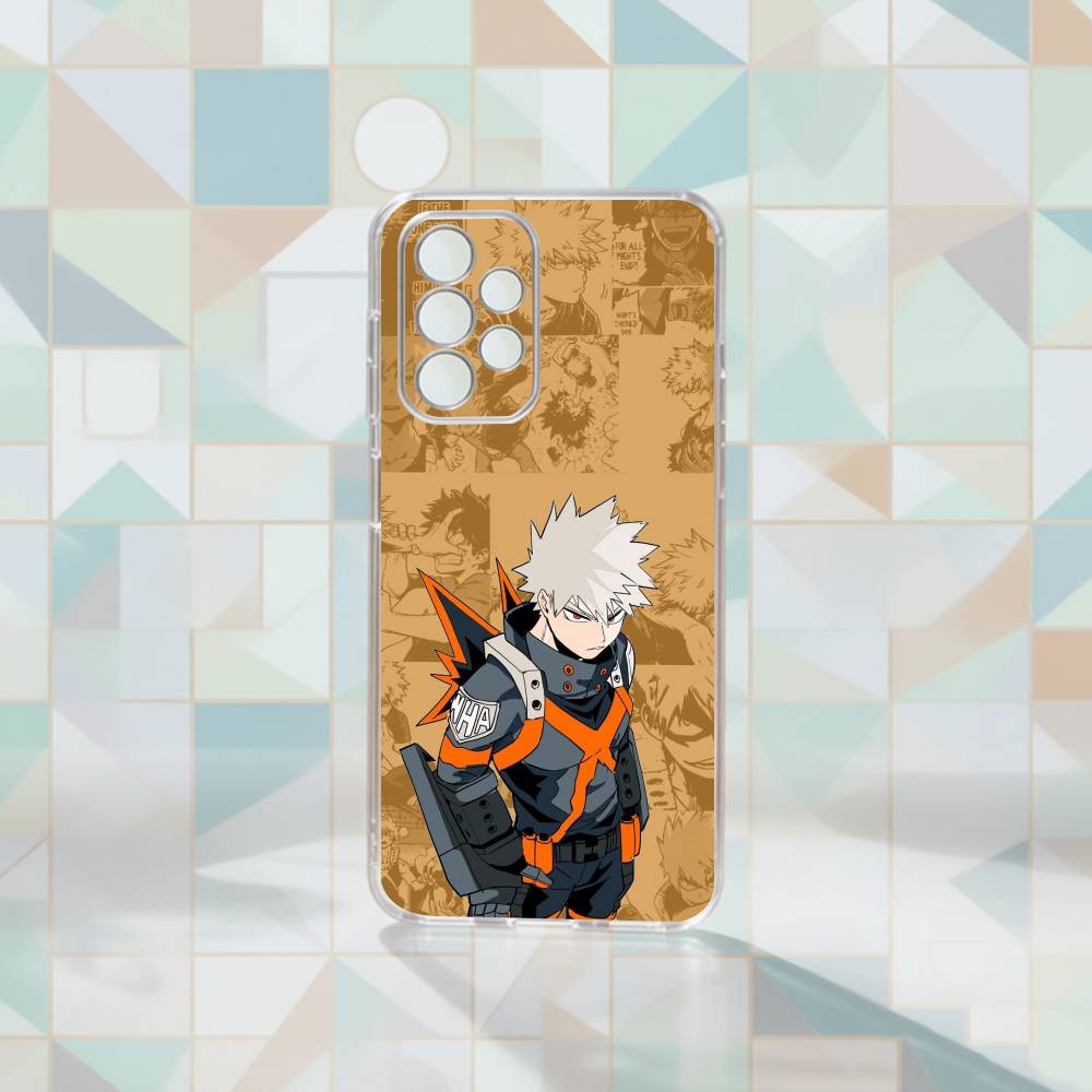 Cool B-Bakugo My H-Hero A-Academia Phone Case Transparent Silicone Soft For Samsung S25,S24,S21,S22,S23,S30,Ultra,S20,Plus,Fe
