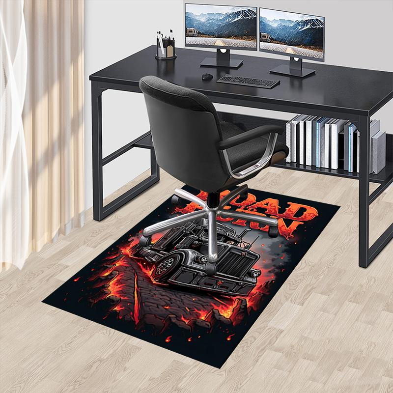 Road to Burn Chair Mat Office Carpet for Home Decor, Sofa Rug, Desk Pad, Gift for Any Room