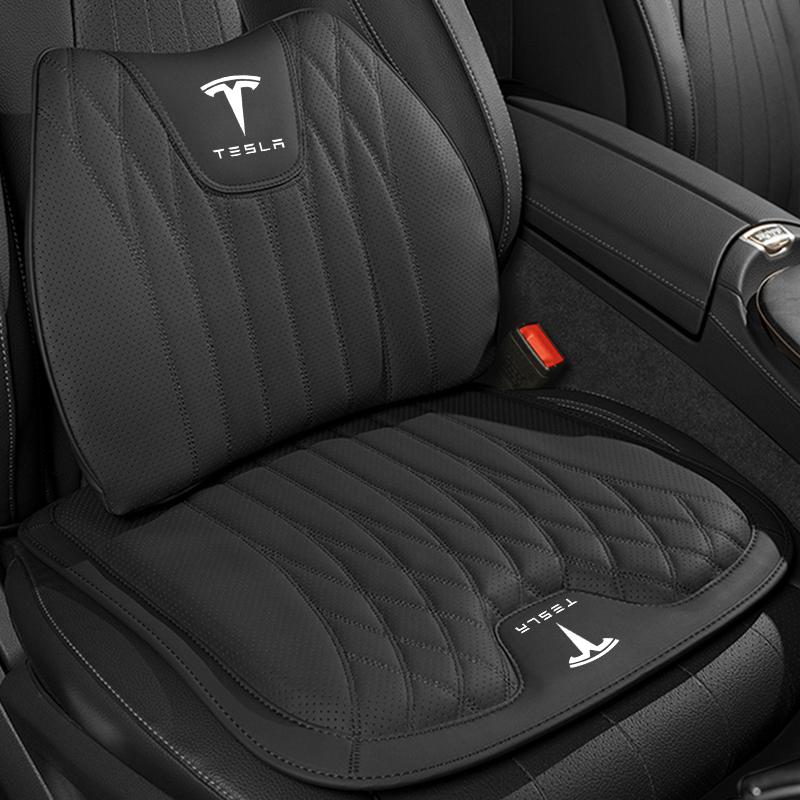 VUFJ6 Car Seat Cushion Cover Lumbar Support Waist Cushioning For Tesla Model-3 Model-S Model-X Model-Y Cybertruck Roadster SpaceX