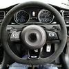 WCaRFun настроить черный замшевый чехол на руль автомобиля для Volkswagen VW Golf R MK7 Golf 7 GTI VW Polo GTI Scirocco 2015