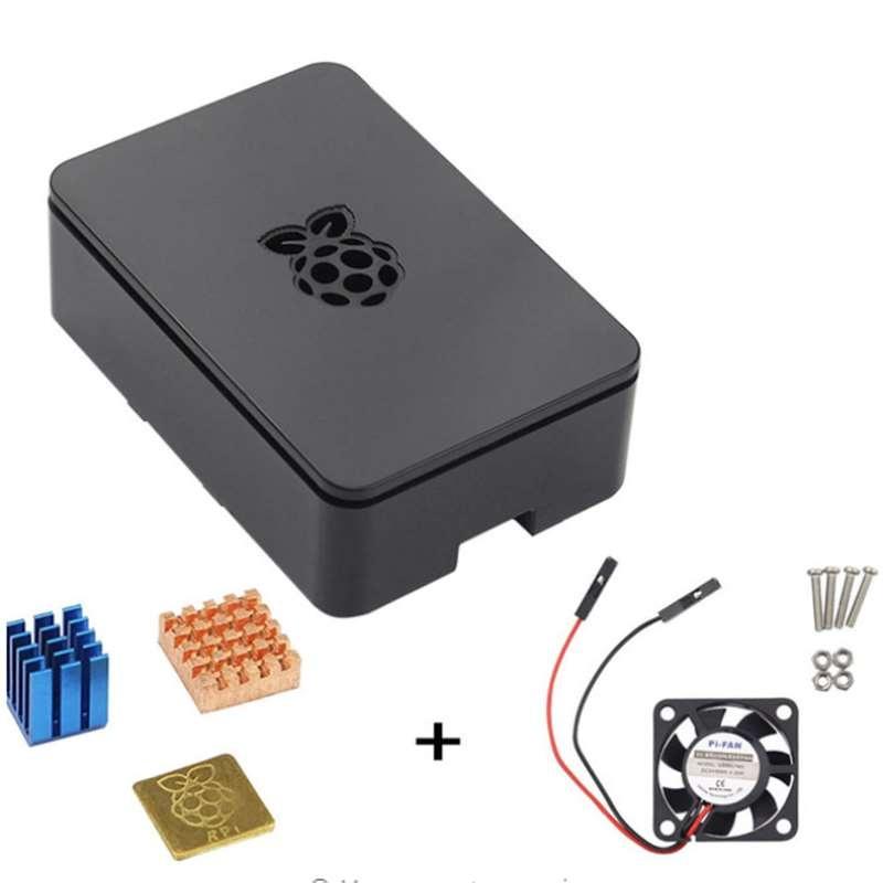 Raspberry Pi 3 2 Крышка корпуса, охлаждающий вентилятор и алюминиевый радиатор — 1 комплект