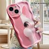 Phone case: 2D flat design suitable for iPhone 18 17 16 15 14 13 Pro, couple style, soft pink tones, Christmas and Halloween gift