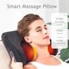 Электрическая разминающая подушка для массажа шиацу, инфракрасный нагреватель, массажер для шеи, массажная подушка для спины, талии, тела, оздоровительный массажер для релаксации
