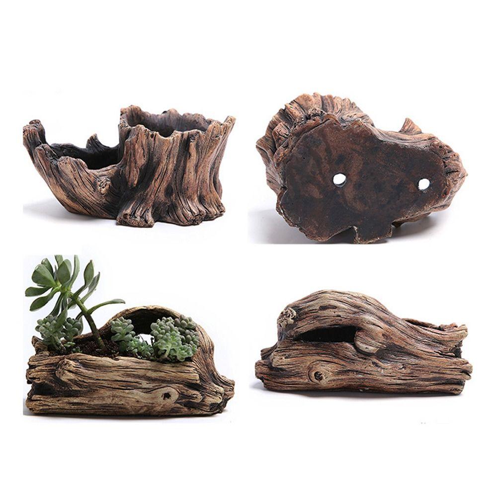 Creative Nordic Indoor Stump Tree Root Garden Supplies Flower Pots Bonsai Planters Flower Pot