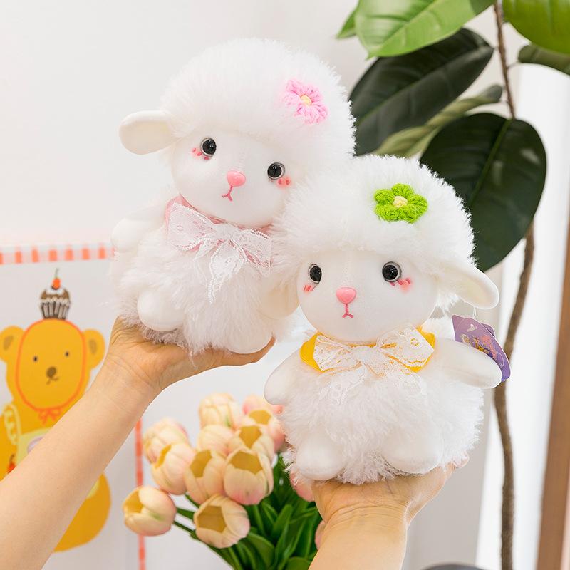 Милая сладкая игрушка-барашек из плюша, кукла для бросания на свадьбу, кукла из автомата, подарок девочке на день рождения, украшение для спальни