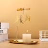 Romantic Wedding Party Tealight Candle Holder Rotating Spinning Candlestick