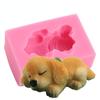 Silicone Molds 3D Cute Dog Shape DIY Baking Fondant Cake Decorating Tools Jelly Candy Chocolate Mold