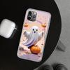 Милый Чехол-Чехол с Призраком на Хэллоуин для iPhone 11 12 13 Mini 14 15 Plus 16 Pro Max 17 Air 7 8 + SE Арт Индивидуальный Fundas 11 12