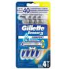 Gillette Sensor3 Comfort Disposable Razors, 4-Pack
