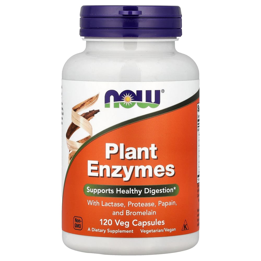 NOW Foods Plant Enzymes Veg Capsules, 120 Count