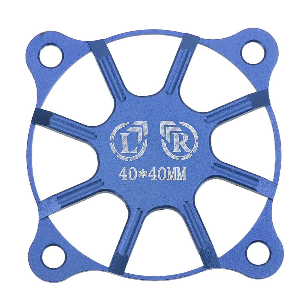 RC Cooling Fan Cover 40x40mm Aluminium Alloy Protective Accessory Part for Motor Dark Blue