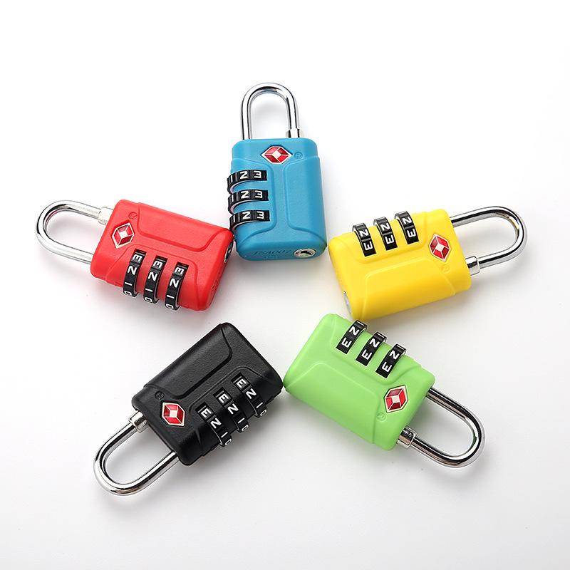 Cross-border TSA007 Customs Lock ABS Lightweight Luggage/Gym Locker Combination Padlock - New Model