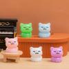 Микропейзаж смоляной орнамент мультфильм милый маленький оранжевый кот животное орнамент настольный автомобиль котенок украшения аксессуары