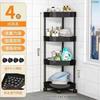 New Korean Bathroom Kitchen Gap Rack Floor To Ceiling Multi-layer Racks Small Storage Space Strong Mobility Storage Holders