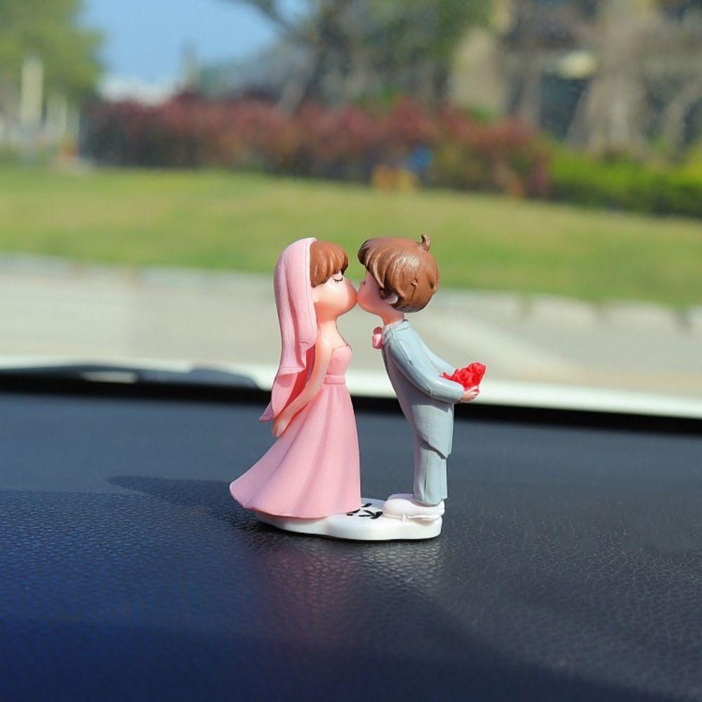 Украшение автомобиля, мультяшные милые пары, фигурки, украшение в виде воздушного шара, авто интерьер, аксессуары для приборной панели для девочек, подарки
