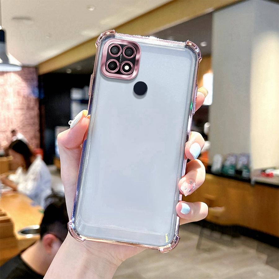 Противоударный чехол с защитой камеры (подушка) для Realme GT 5G 7 7T 14X 11 12 Pro Plus 12X 14 14T 8 9 5 6i 7i C31 Покрытие Силикон ТПУ Прозрачная крышка