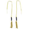 [Q6232] - Серьги ручной работы из черного золота в стиле «Бохо» - 70x3 мм