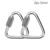 Climbing Equipment Keychain Snap Clip Triangle Carabiner Hanging Hook Kettle Buckle Chain