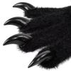 Silicone Meat Pad Animal Paw Gloves Solid Color Cosplay Ghost Claw Props  Halloween Party