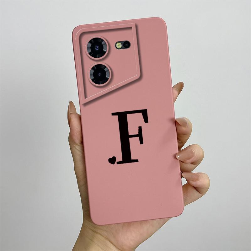 Чехол для Tecno Pova 5 Pro Чехол для Tecno Pova 5 LH8n LH7n Чехол Pova5 pro Жидкий Мягкий Силиконовый Чехол для Телефона Милый Чехол с Первыми Буквами