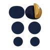 6Pcs Shoe Hole Patch Round 3 Sizes Self-Adhesive Wear Resistant Universal Sports Casual High Heel Shoes Upper Repair Sticker Kit