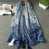New Retro Ethnic Style Travel Scarf, Artistic And Fresh, Encrypted Balinese Gauze, Blue And White Porcelain Tassel Scarf, Shawl