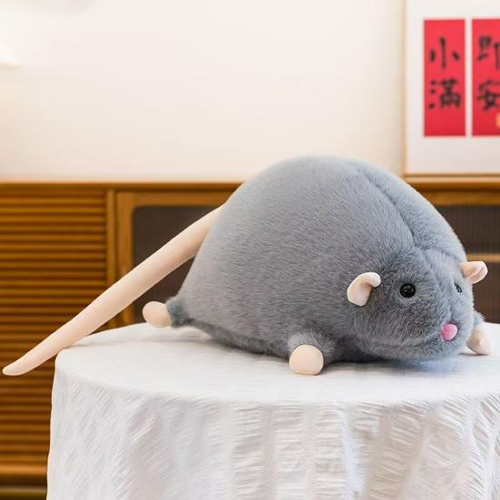 Плюшевая крыса Мягкая игрушка-прикол Плюшевая игрушка Креативный подарок Мягкая и уютная Реалистичная мышь для дня рождения Розыгрыш
